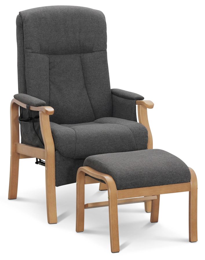 Rune Fåtölj med fotpall