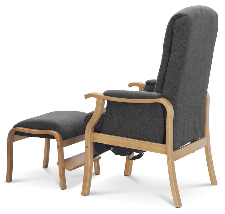 Rune Fåtölj med fotpall view 5