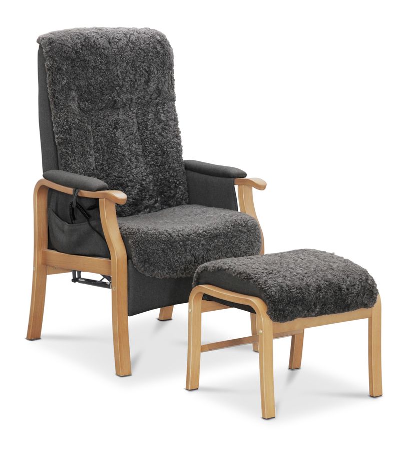 Rune Fåtölj med fotpall