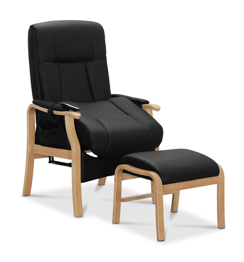 Rune Fåtölj med fotpall view 2