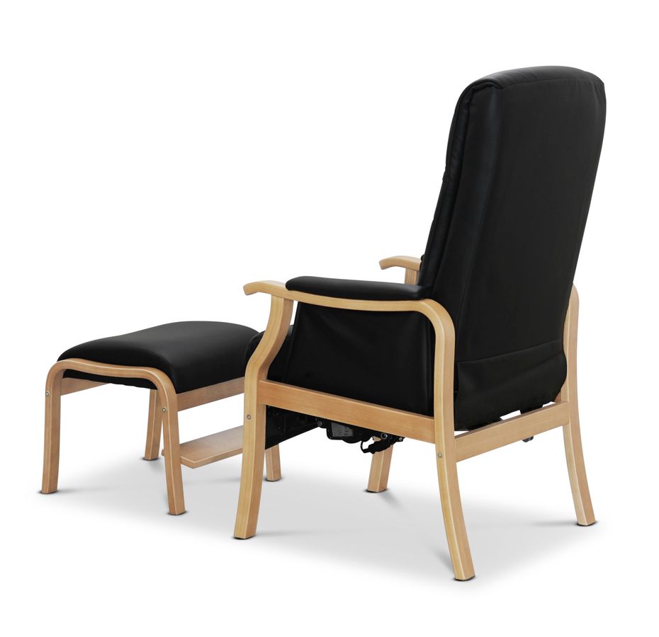 Rune Fåtölj med fotpall view 4