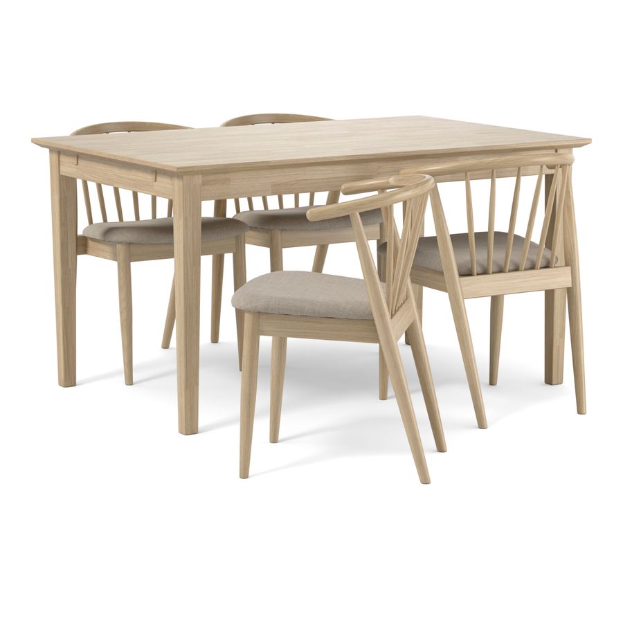 Ekerö Matgrupp med 4 stolar Sixten