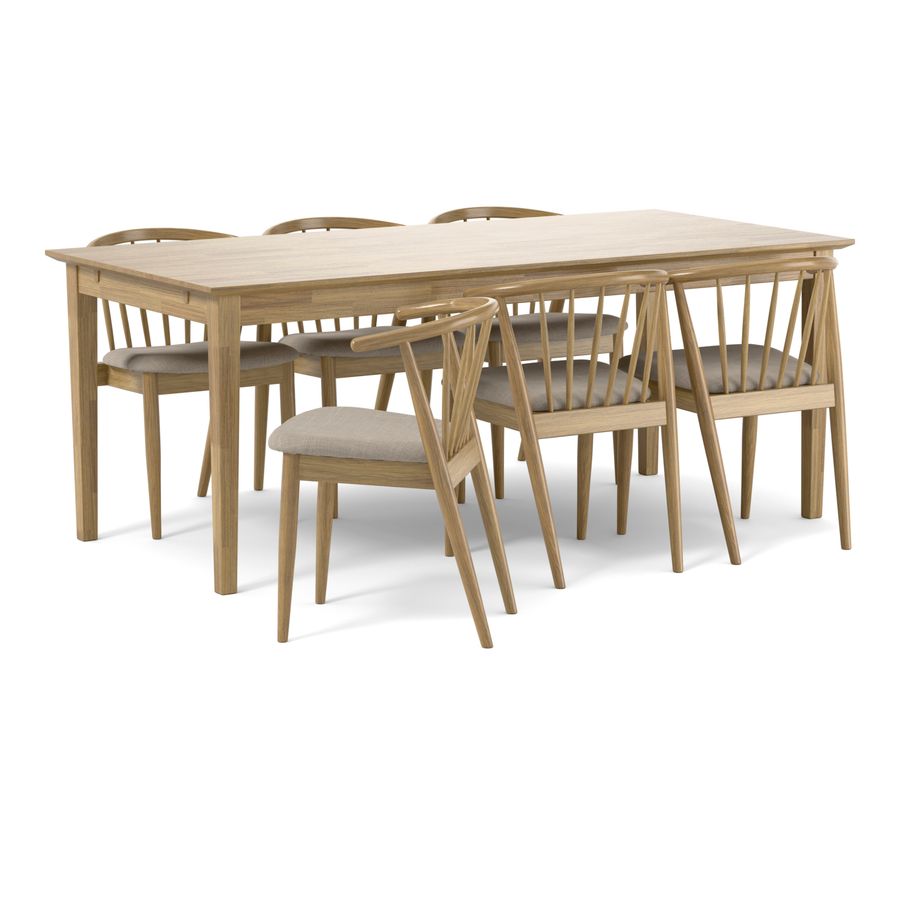 Ekerö Matgrupp med 6 stolar Sixten