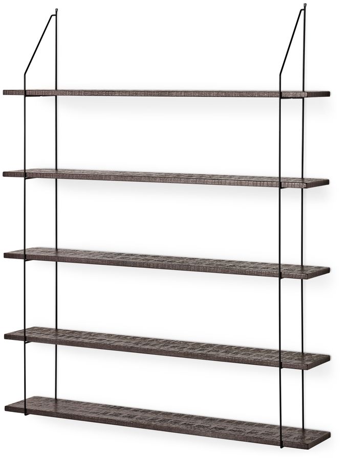 Axel rustik Vägghylla med 5 hyllplan