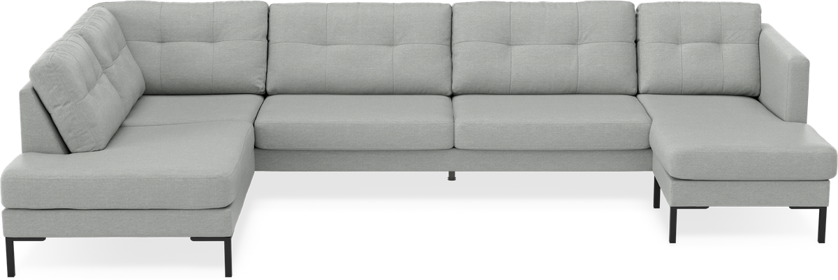 Rio 4-sits soffa med divan vänster och schäslong höger view 2