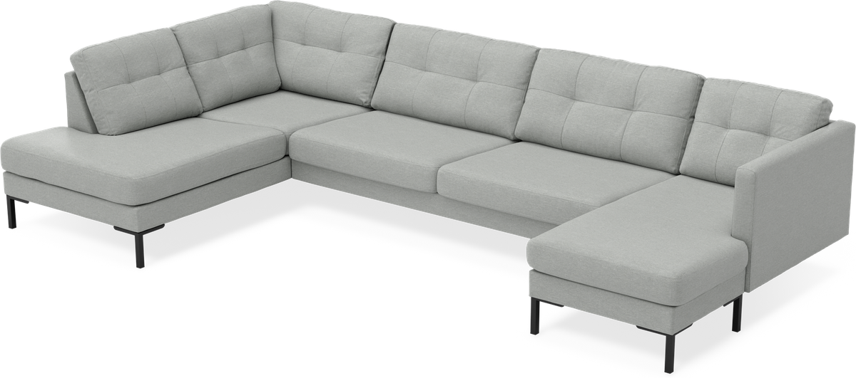 Rio 4-sits soffa med divan vänster och schäslong höger view 4