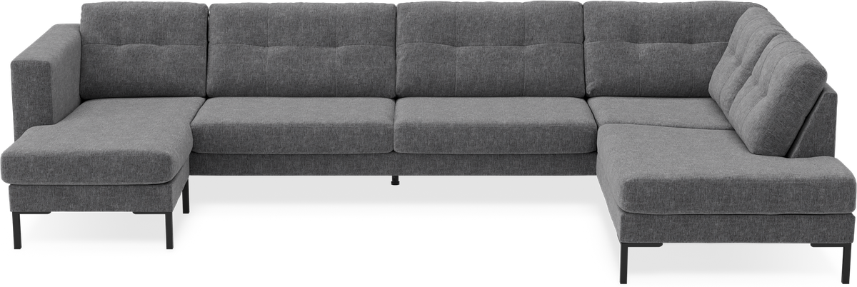 Rio 4-sits soffa med schäslong vänster och divan höger view 2