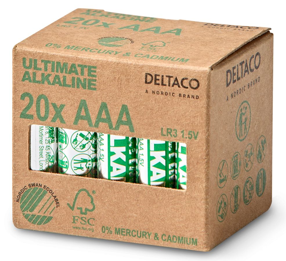 Deltaco Ultimate Alkaline Batteri view 3