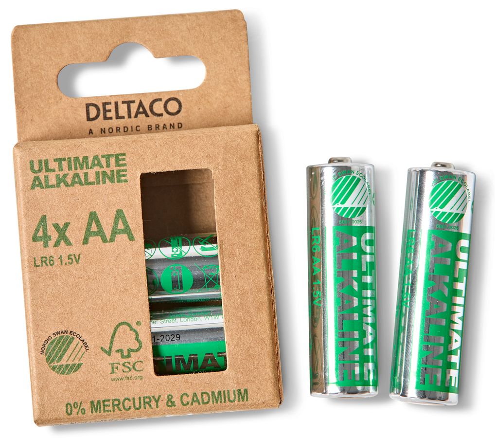 Deltaco Ultimate Alkaline Batteri