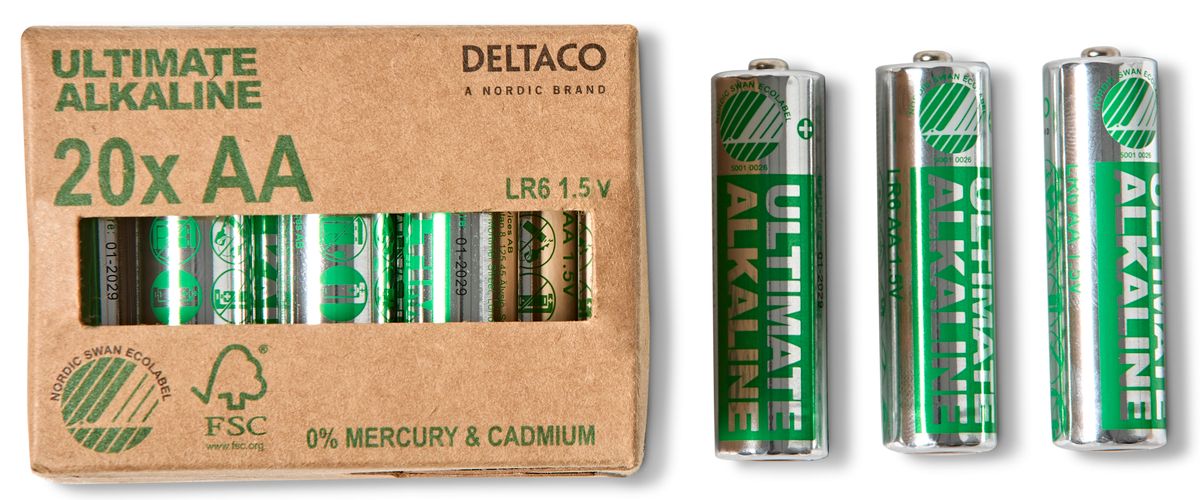 Deltaco Ultimate Alkaline Batteri view 2