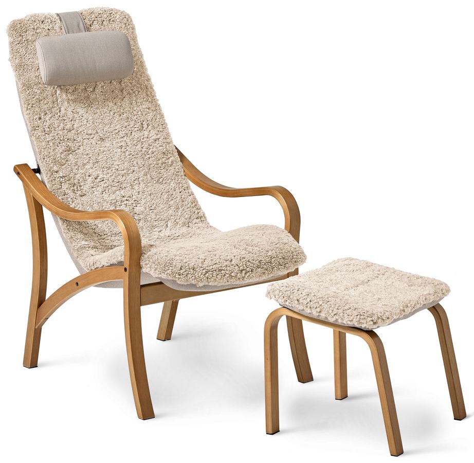 Anne Fåtölj med fotpall