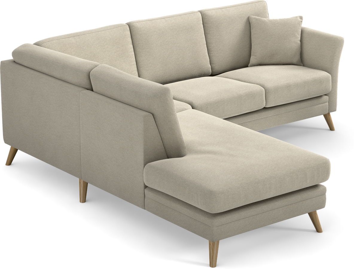 Eden 2-sits soffa med divan view 2