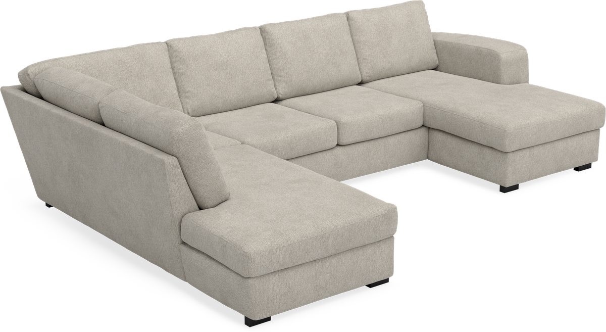 Friday 3-sits soffa med divan vänster och schäslong höger view 3