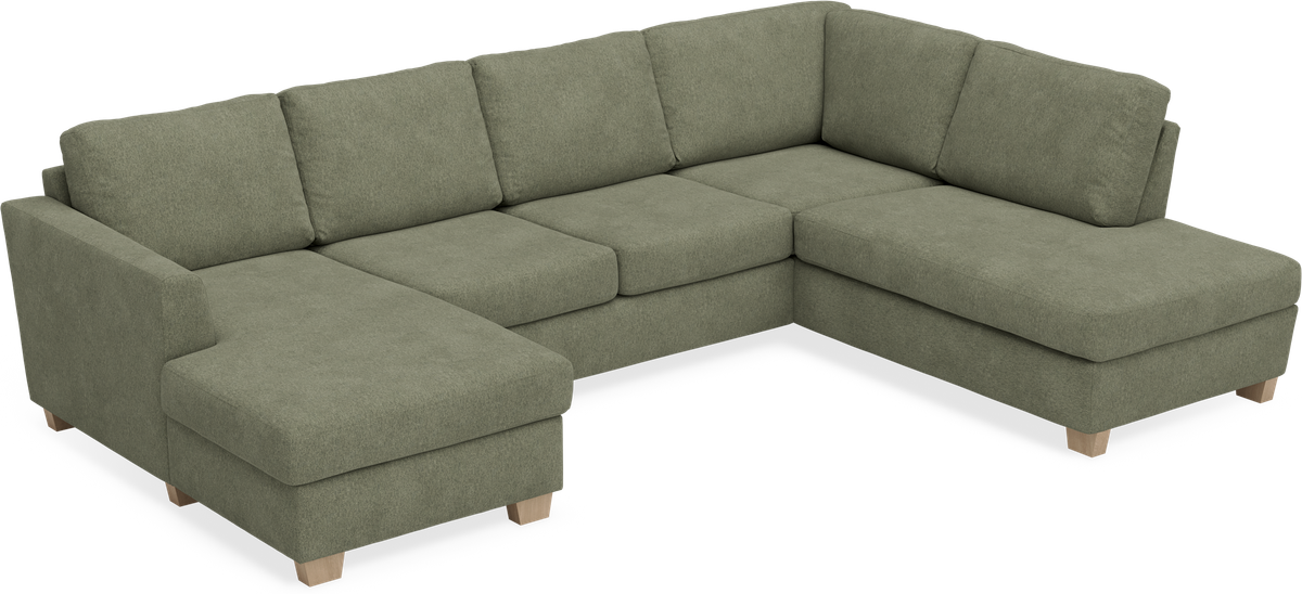 Friday 3-sits soffa med schäslong vänster och divan höger view 3