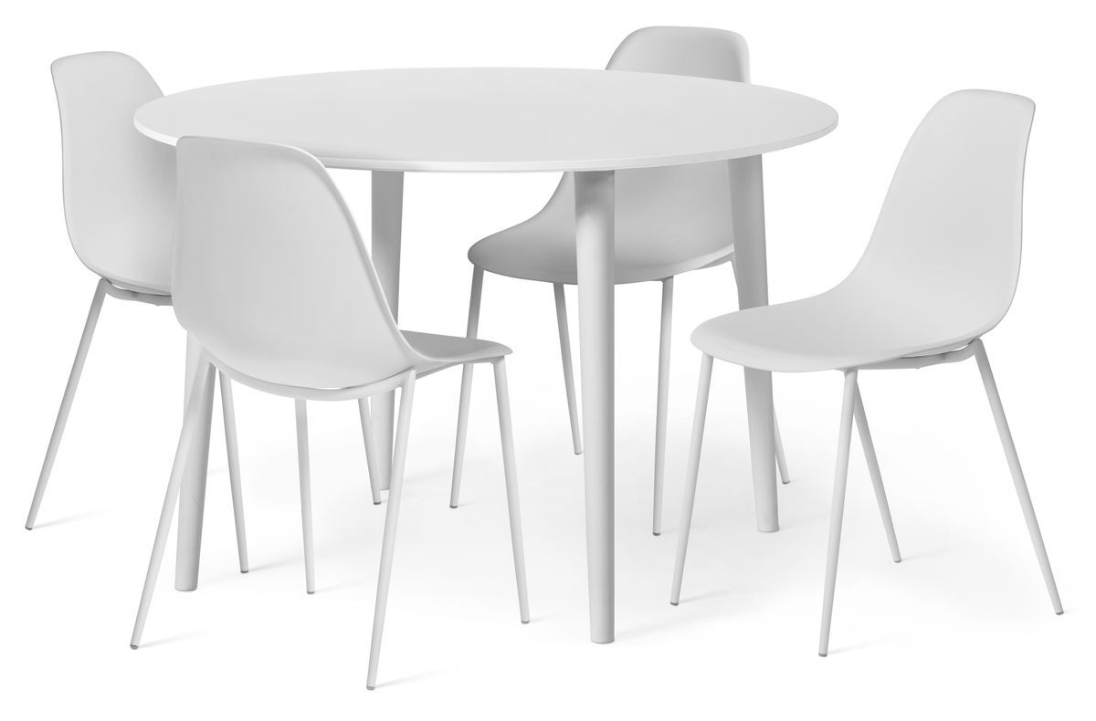 Plaine Matgrupp med 4 stolar Tico
