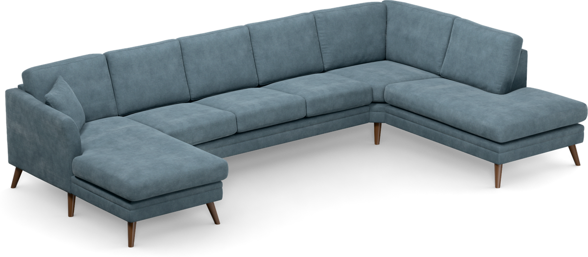 Eden 3-sits soffa med schäslong vänster och divan höger view 2