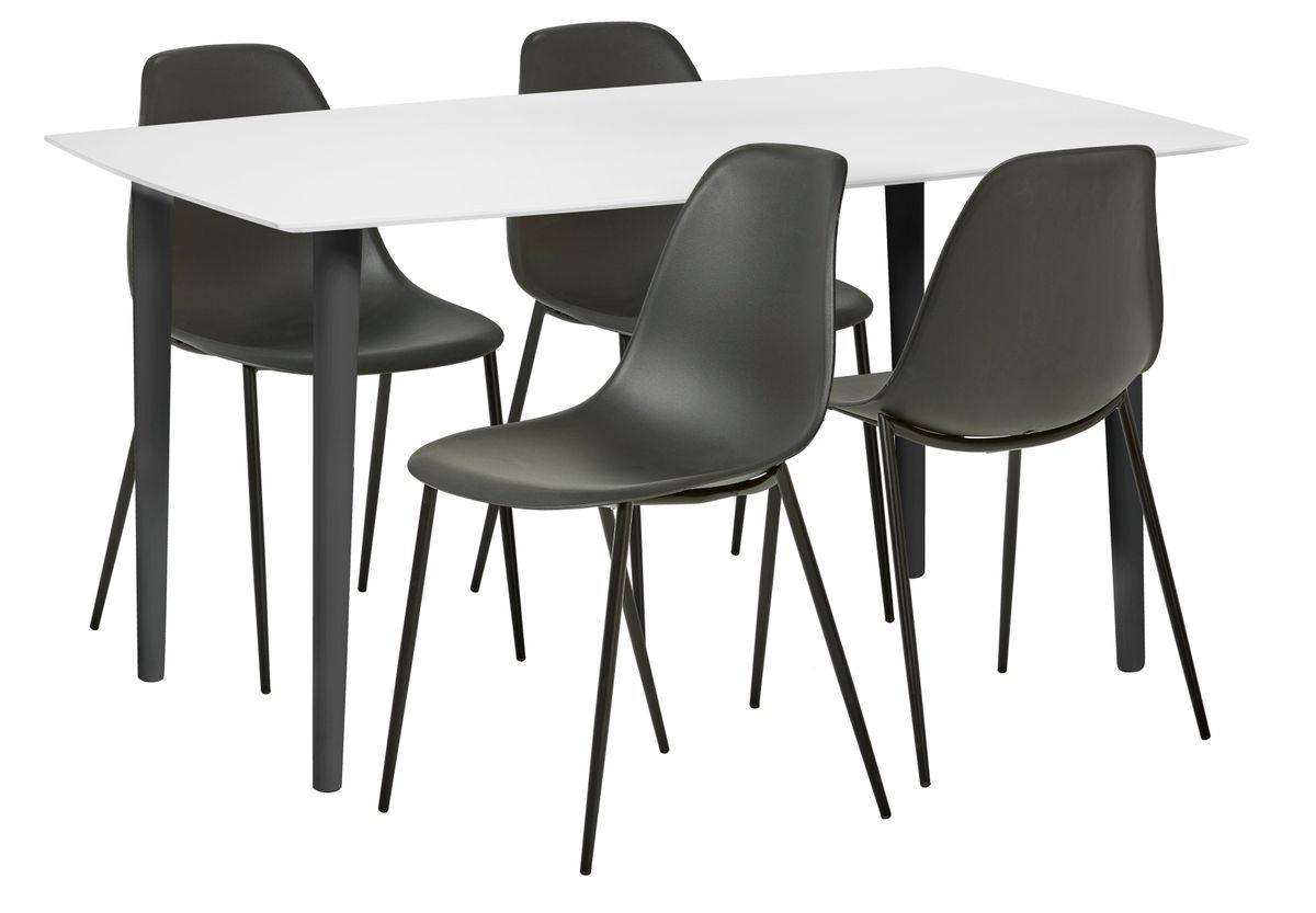 Plaine Matgrupp med 4 stolar Tico