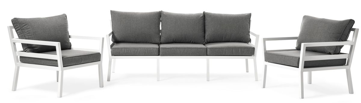 Maxime Utegrupp med soffa och 2 fåtöljer