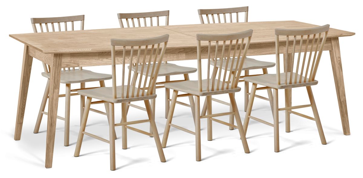 Ekerö Matgrupp med 6 stolar Vista