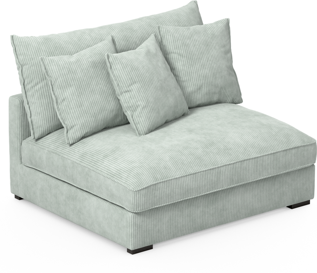 Rossi 2-sits utan armstöd view 2