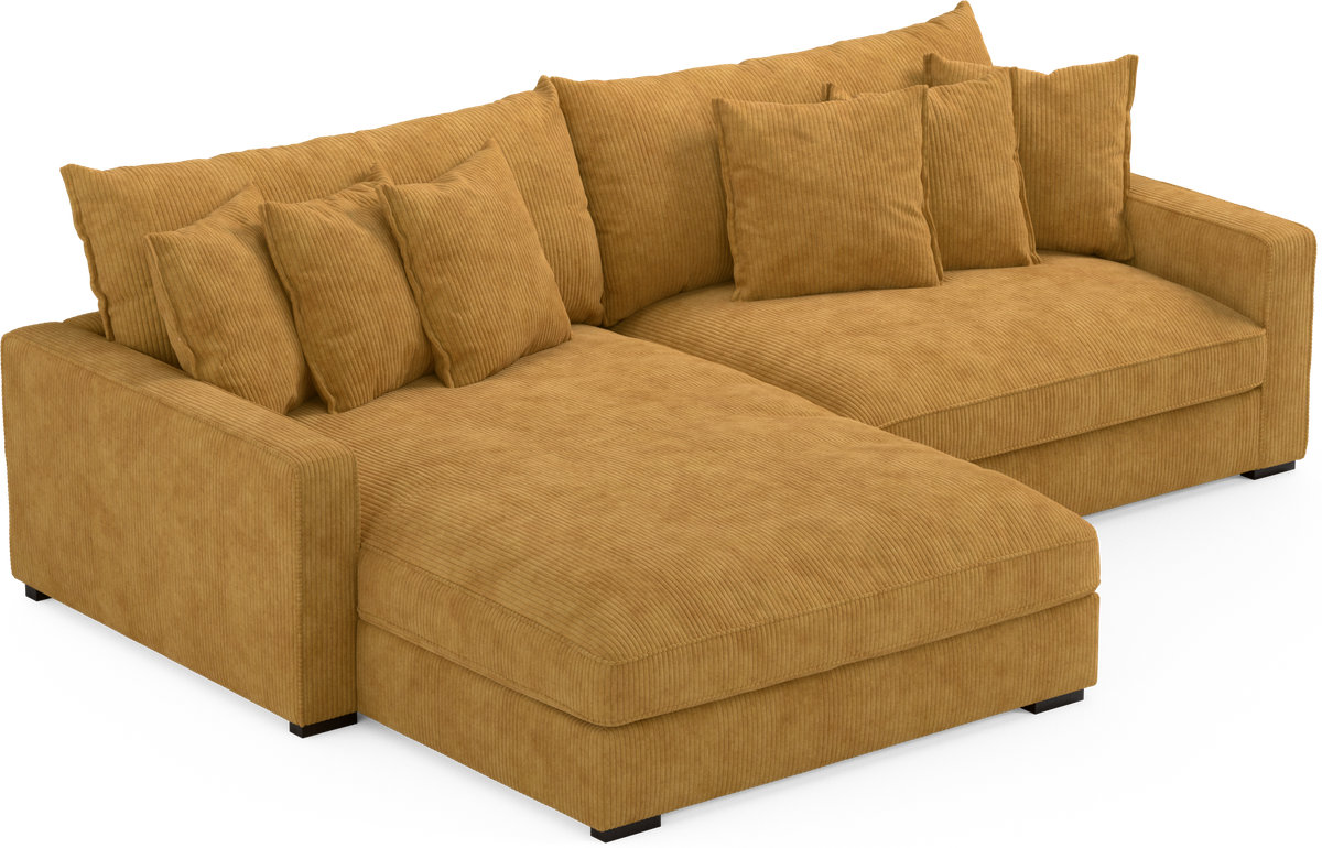 Rossi 2-sits soffa med schäslong XL vänster view 2