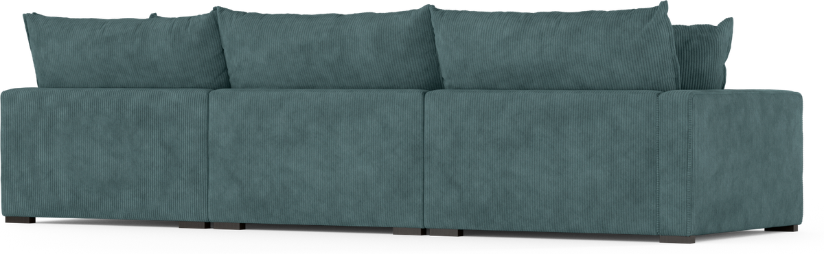 Rossi 3-sits soffa med divan höger view 4