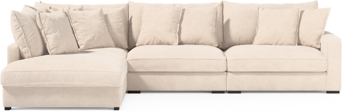 Rossi 3-sits soffa med divan vänster