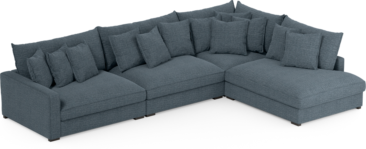 Rossi 4-sits soffa med divan höger view 2