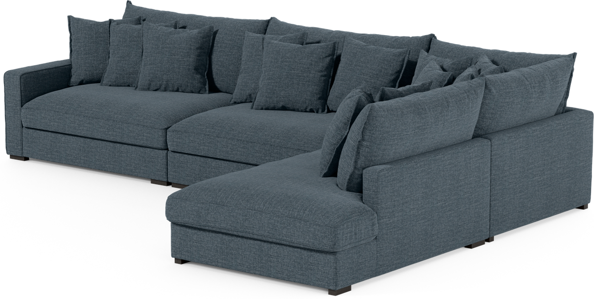 Rossi 4-sits soffa med divan höger view 3