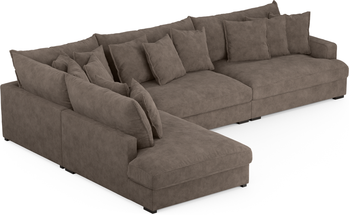 Rossi 4-sits soffa med divan vänster view 2