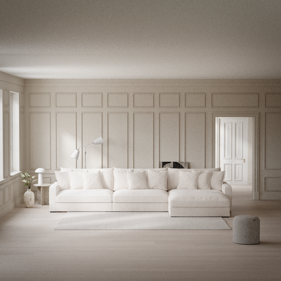 Rossi 4-sits soffa med schäslong XL höger view 5