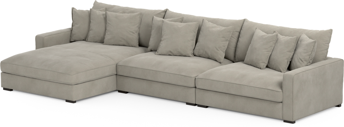 Rossi 4-sits soffa med schäslong XL vänster view 3