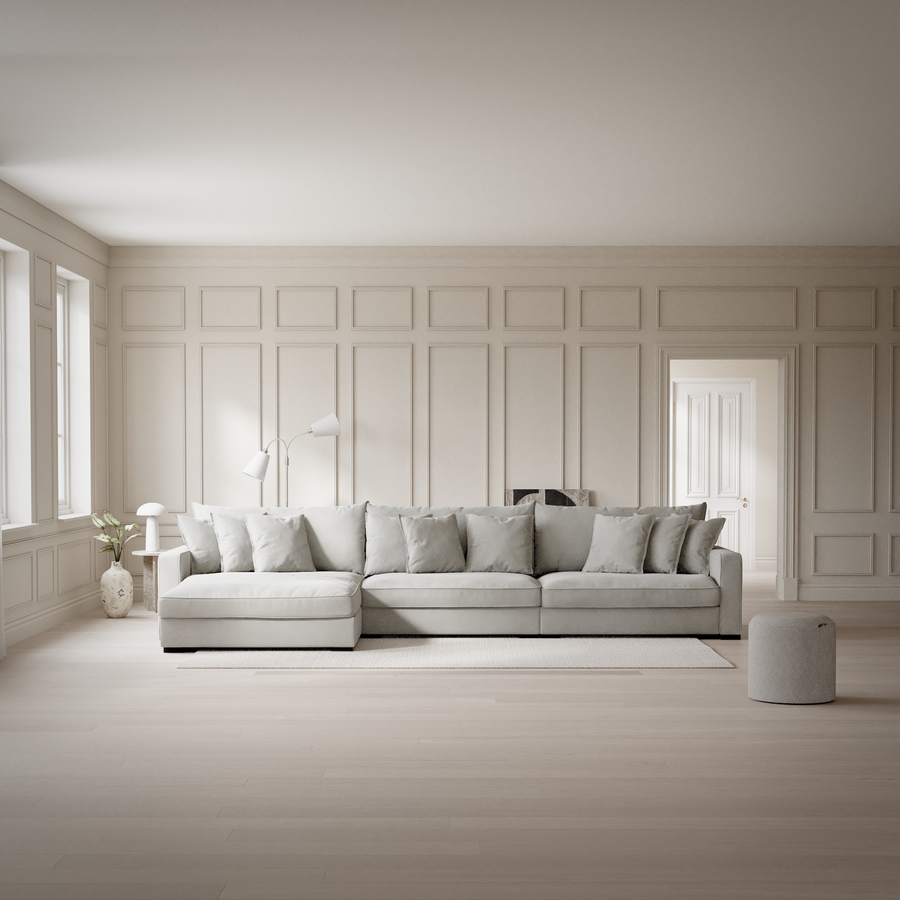 Rossi 4-sits soffa med schäslong XL vänster view 5