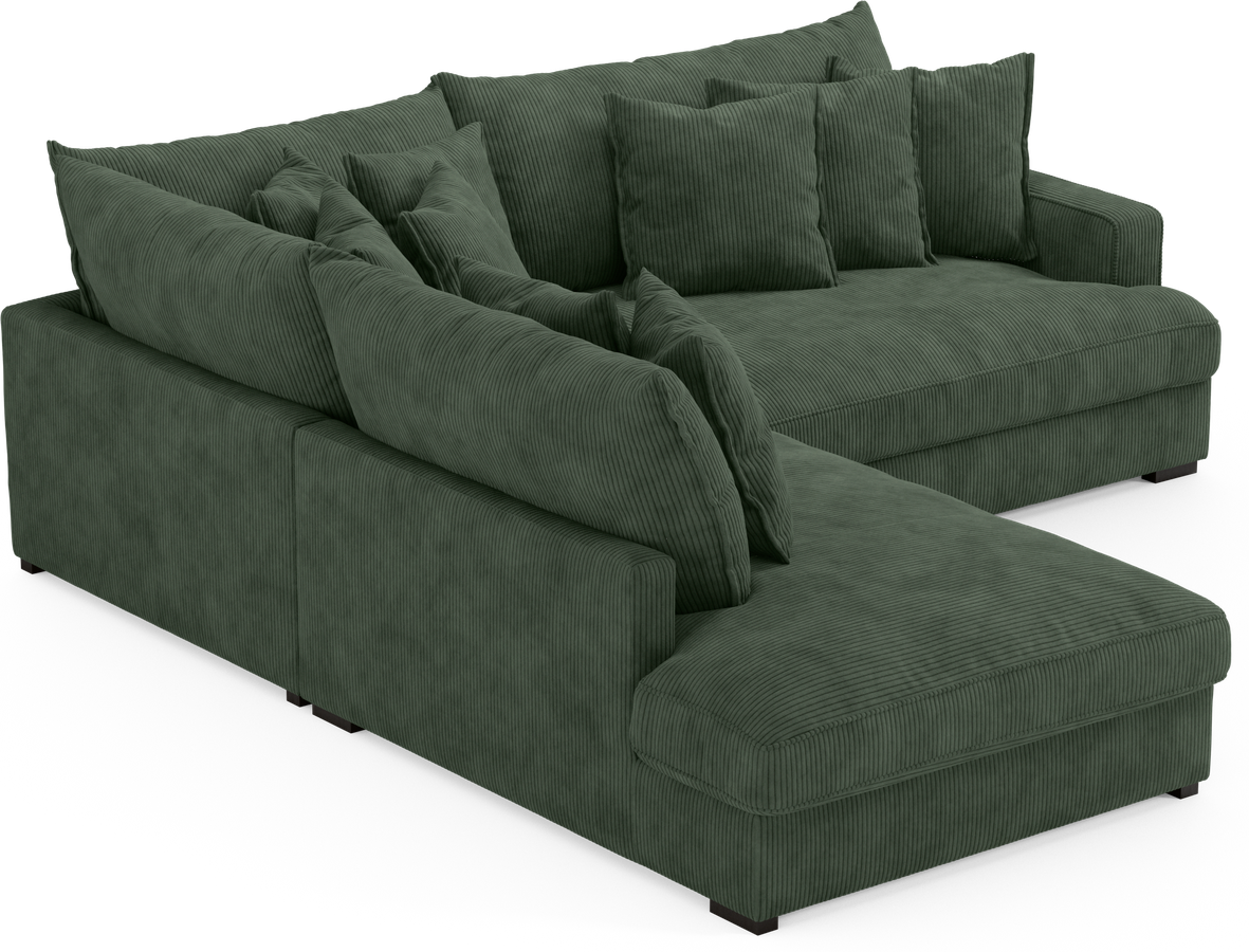 Rossi 2-sits soffa med divan vänster view 2