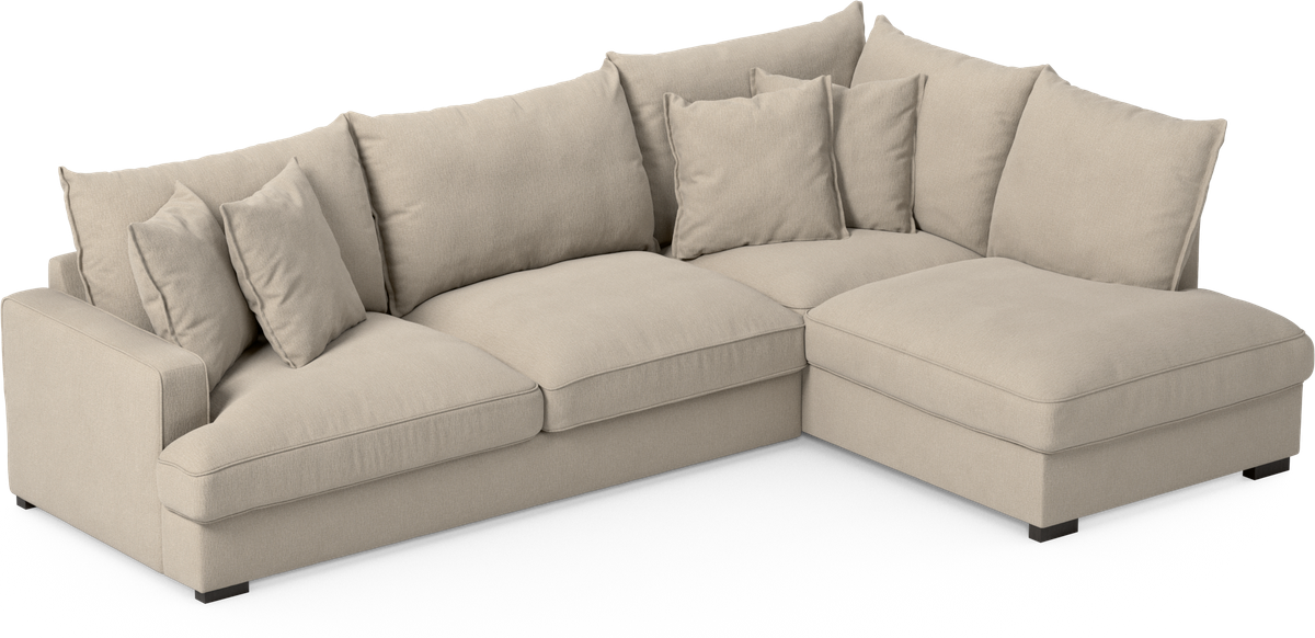 Mila 3-sits soffa med divan höger view 2