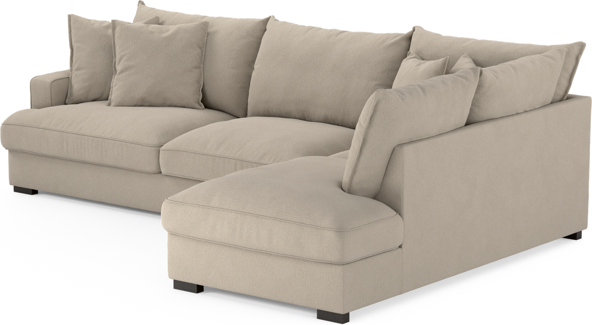 Mila 3-sits soffa med divan höger view 3