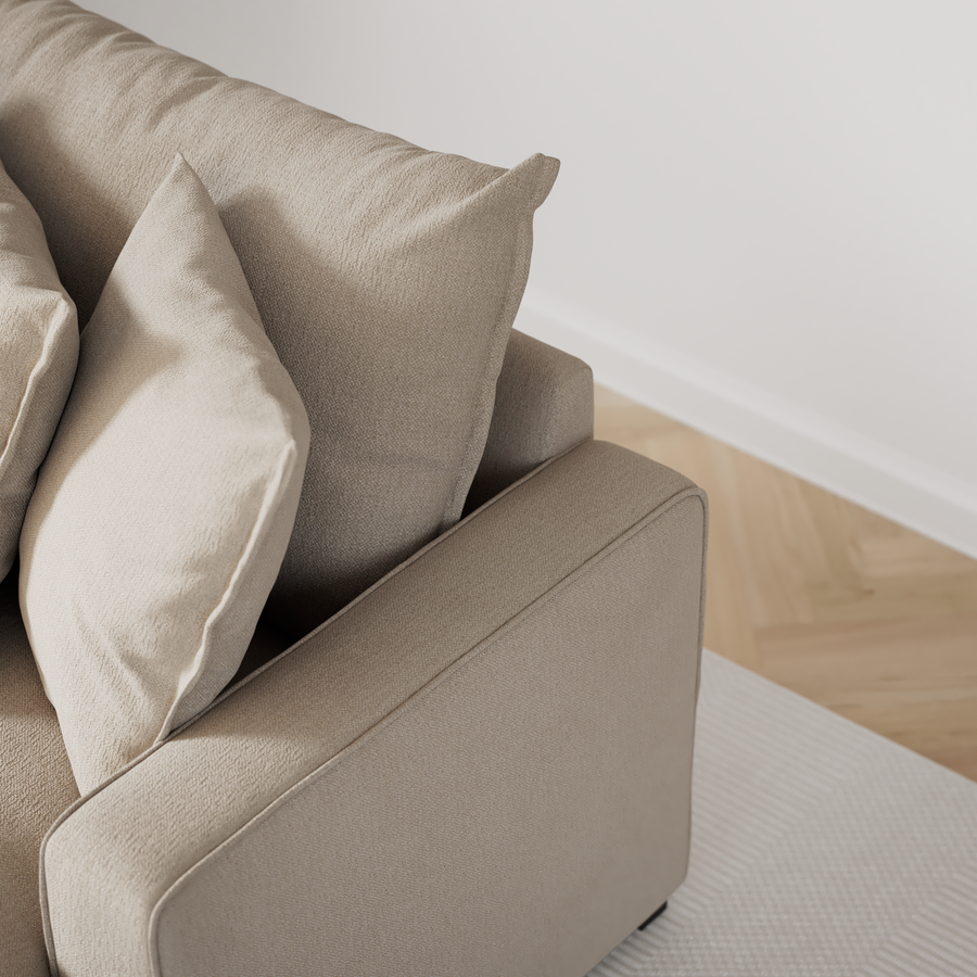 Mila 3-sits soffa med divan höger view 6