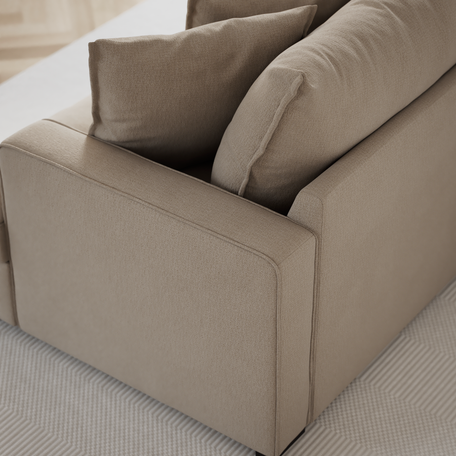 Mila 3-sits soffa med divan höger view 8