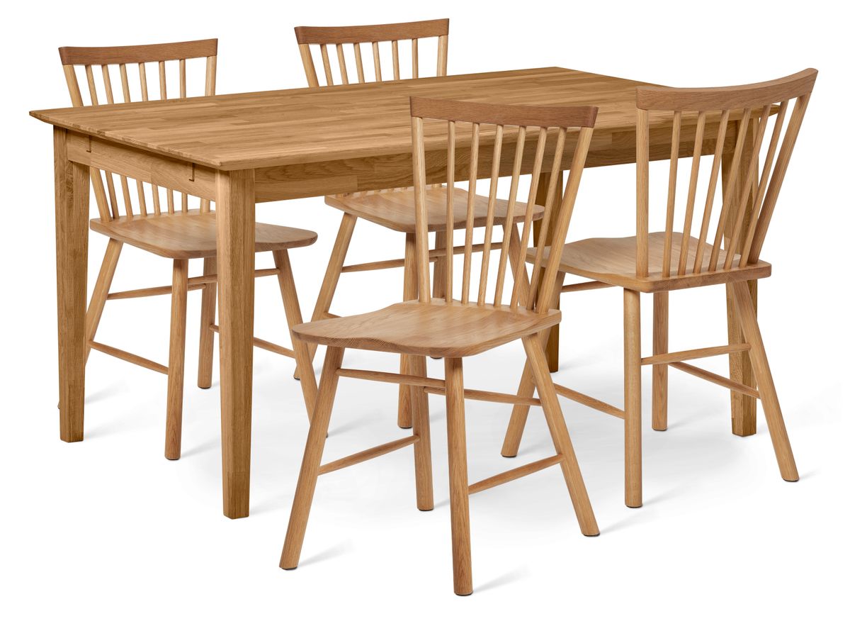 Ekerö Matgrupp med 4 stolar Vista