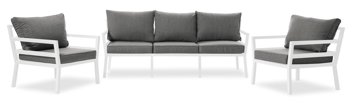 Maxime Klädsel till utegrupp med soffa och 2 fåtöljer view 2