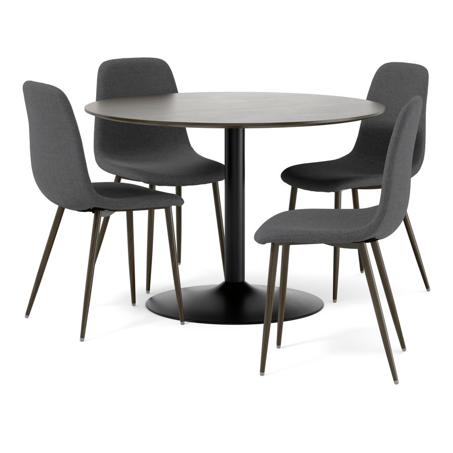 Plaine Matgrupp med 4 stolar Tracy