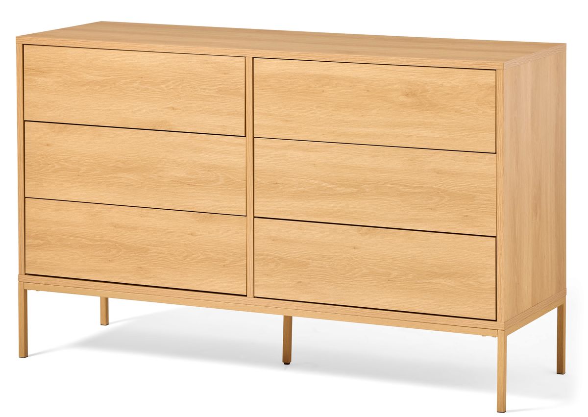 Fransy Byrå med 6 lådor