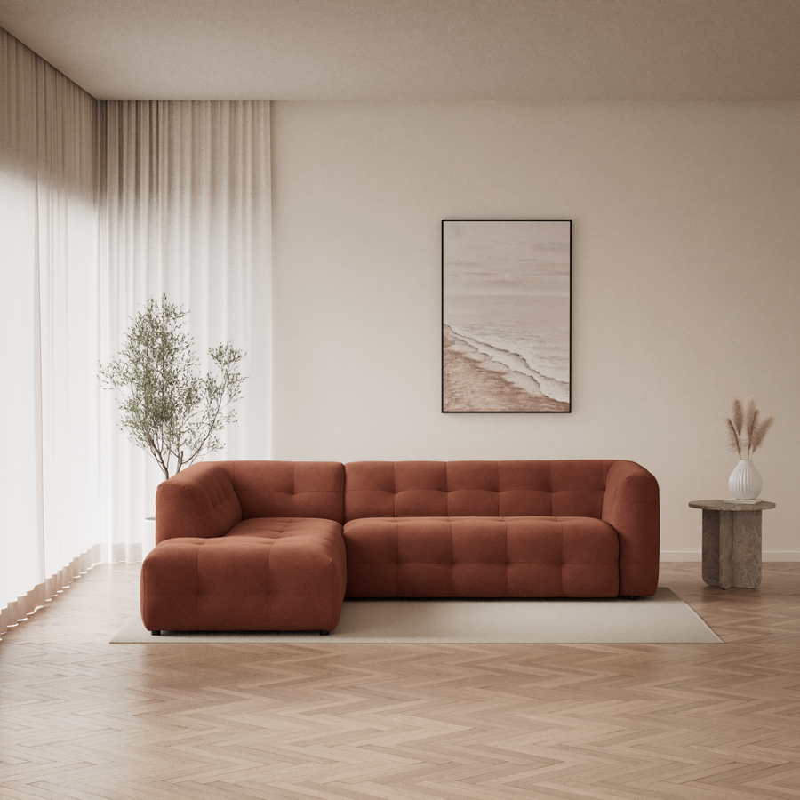 Bella 3-sits soffa med divan vänster view 5