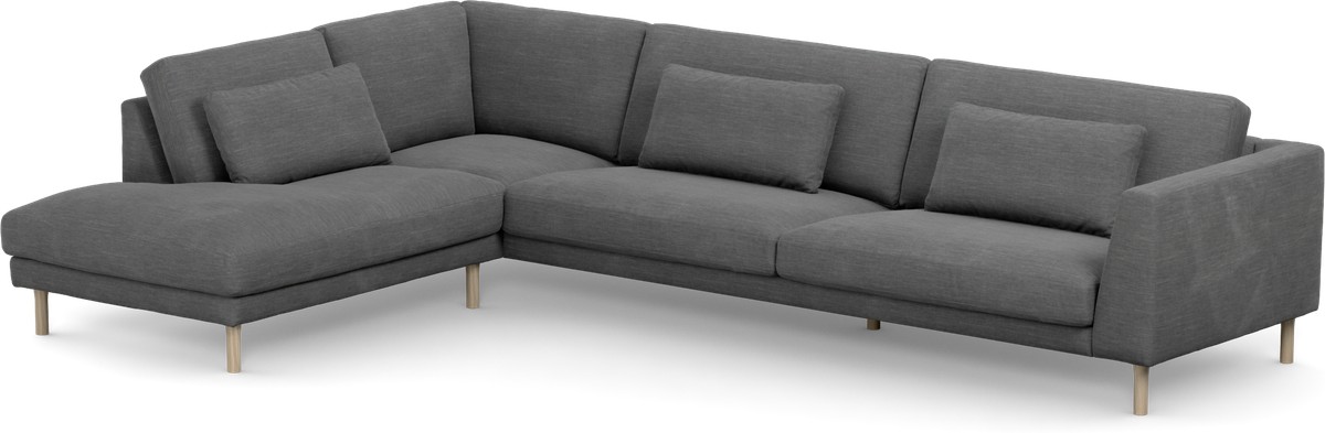 Willow 4-sits soffa med divan vänster view 3