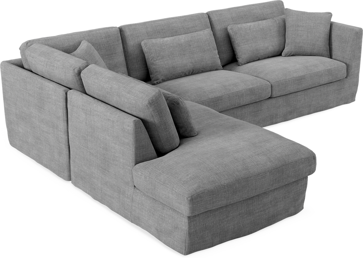 Willow 3-sits soffa med divan vänster view 2