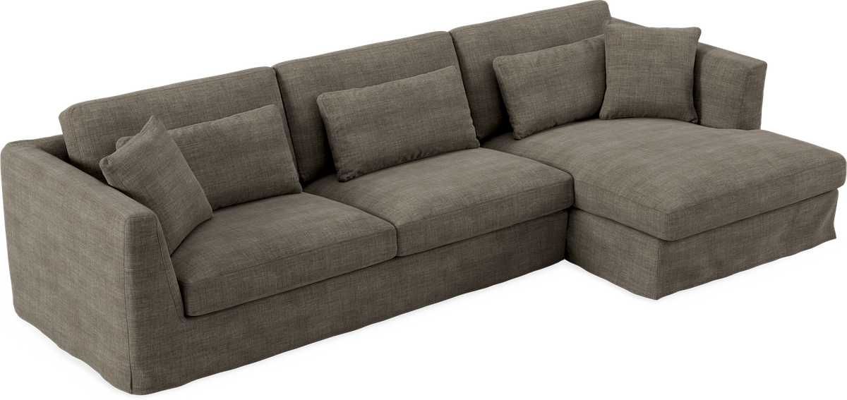 Willow 3-sits soffa med schäslong höger view 2