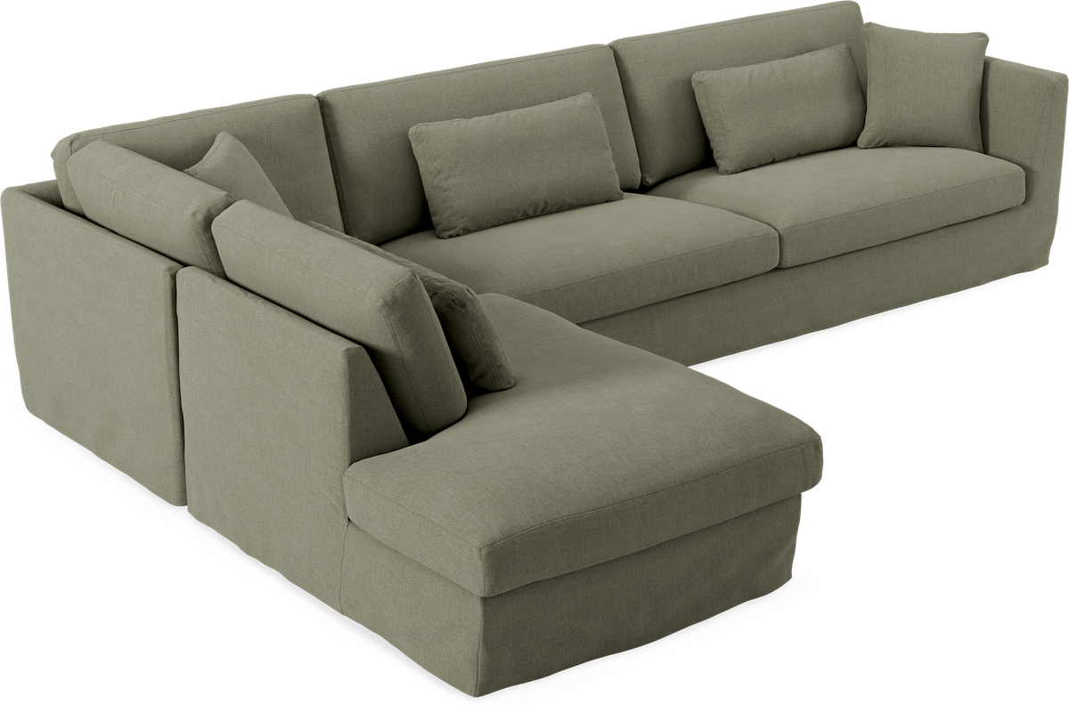 Willow 4-sits soffa med divan vänster view 2