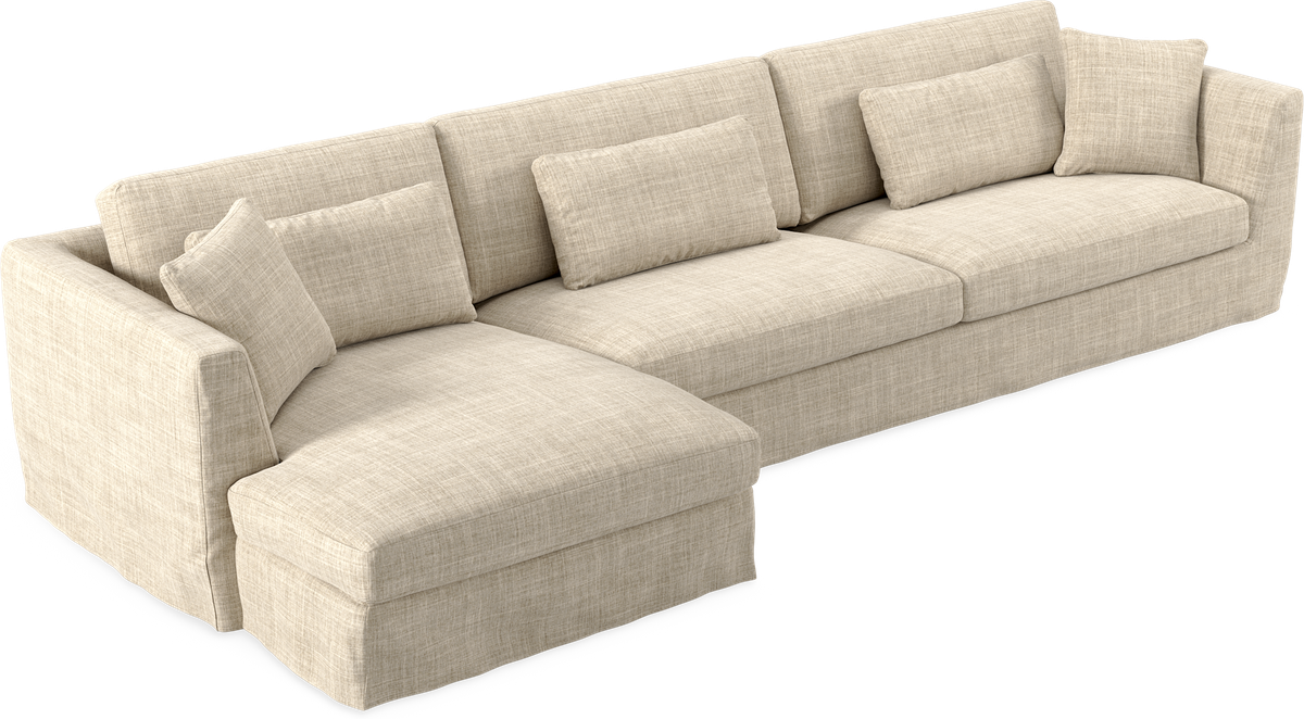 Willow 4-sits soffa med schäslong vänster view 2