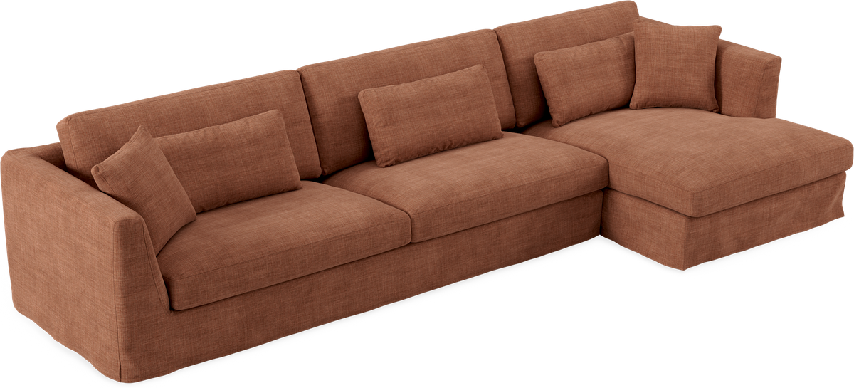 Willow 4-sits soffa med schäslong höger view 2