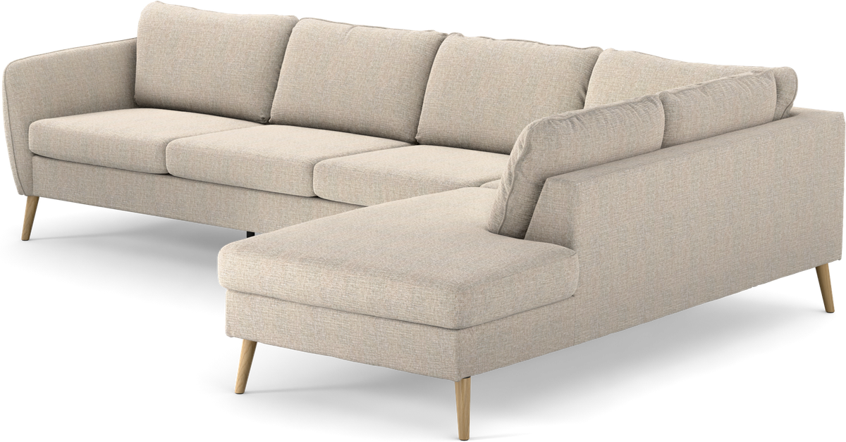 County 3-sits soffa med divan höger view 3